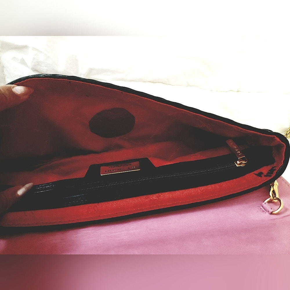 St John leather clutch 11.5 X 5 - Picture 9 of 11